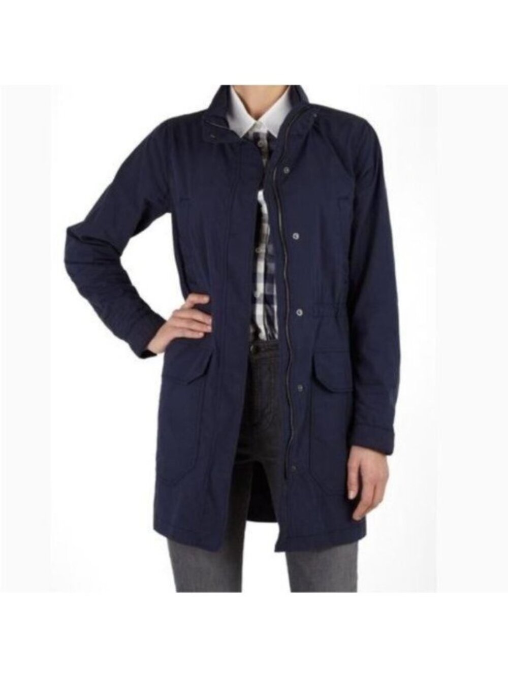 Theory "Reslan Lattitude" Navy blue hooded Jacket Small